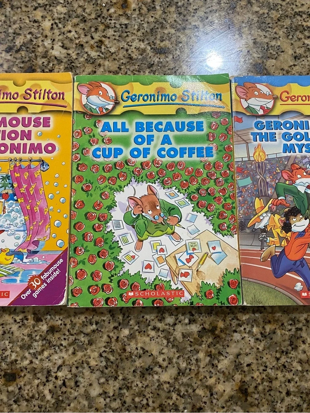 3 Geronimo Stilton Children’s Series Scholastic Elisabetta Dami Books 9,10 & 33